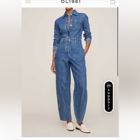 DL1961 Denim - DL1961 Women's Classic Blue Denim Jumpsuit Coveralls XS